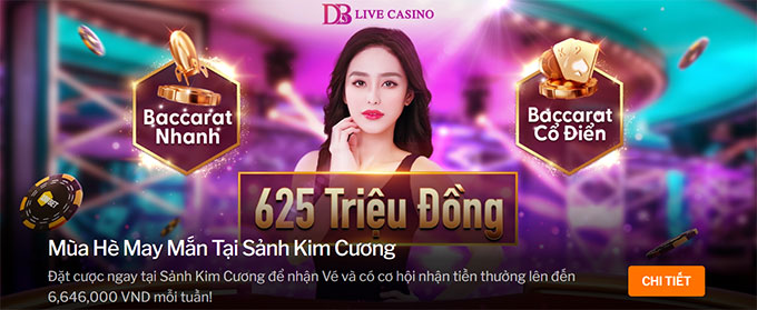 Khuyến mãi mùa hè may mắn tại sảnh kim cương 188bet